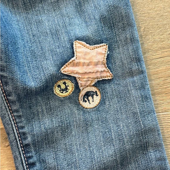 Wrangler Bay Girls Toddler Straight Jeans Embroidered Western Horse Star Vintage - Picture 4 of 10